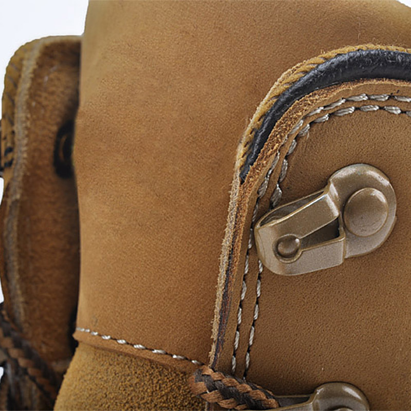 أحذية عمل سلامة جلدية صناعية M-8364 بني