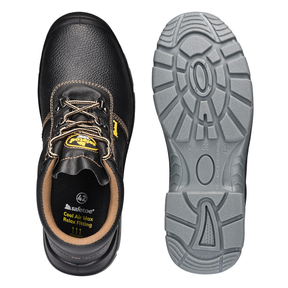 موقع أسود أحذية واقية الصلب اصبع القدم