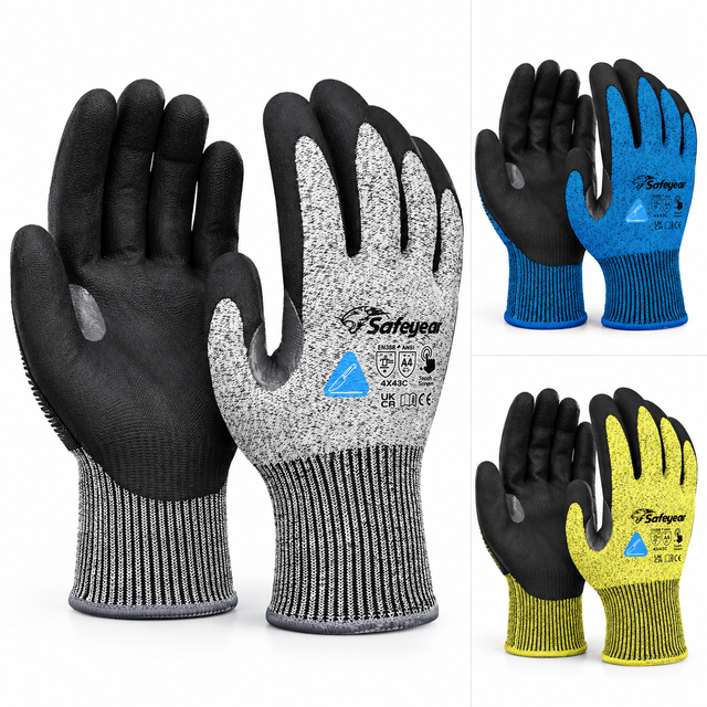 قفازات عمل مقاومة للقطع عالية البراعة PD8045