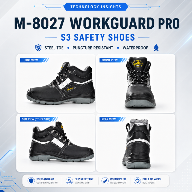 M-8027 WorkGuard Pro: عندما تصبح أحذية السلامة أكثر من مجرد معدات، فإنها تصبح موضع ثقة العمال
