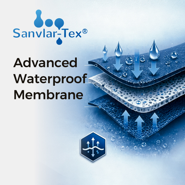  تقنية الغشاء المقاوم للماء Sanvlar-TexTM من أجل أحذية أمان Safetoe 