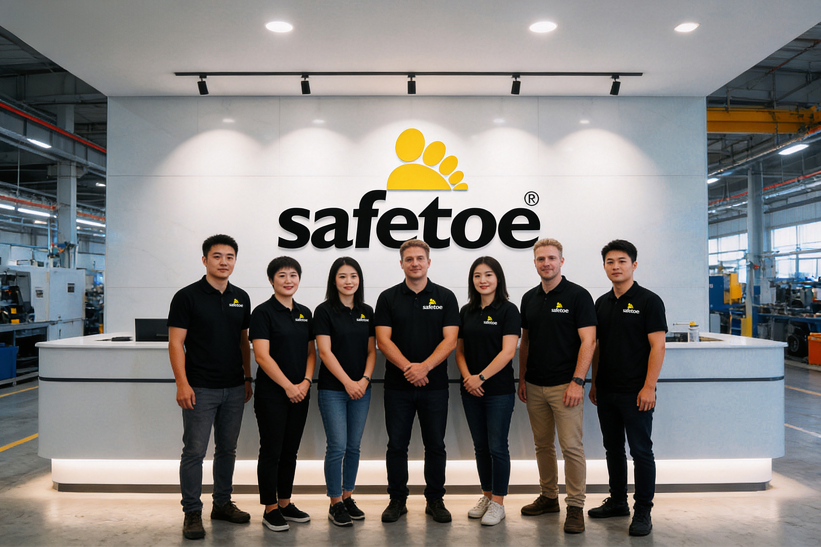 فريق Safetoe المحترف يدعم عملاء أحذية السلامة العالمية