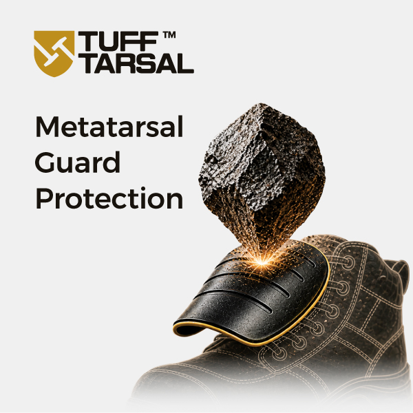 واقي مشط القدم الخارجي من TuffTarsal يحمي الجزء العلوي من القدم من مخاطر الصدمات