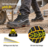 حذاء سلامة البناء الصناعي المعتمد من البقرة السوداء M-8520PRST SiteShield Max